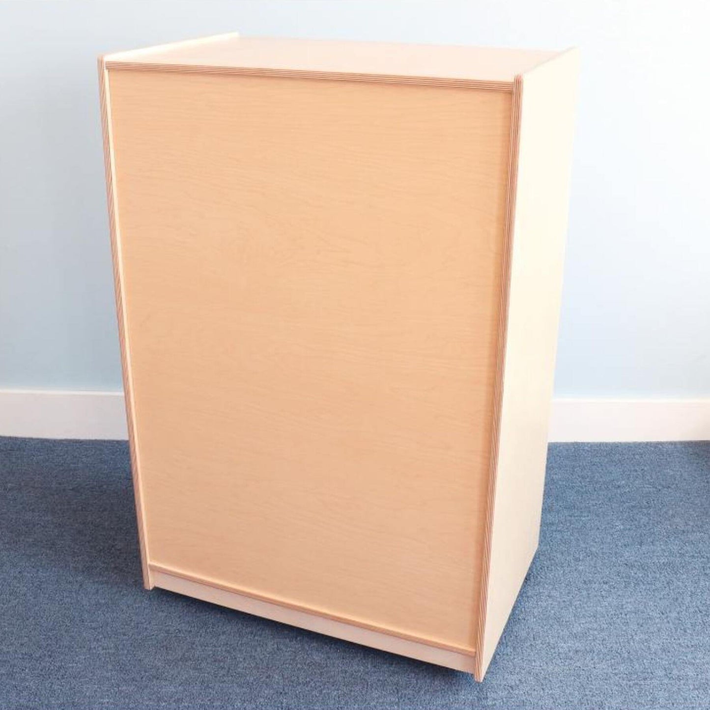 Whitney Brothers 10 Cubby Mobile Tray Storage Cabinet - Back
