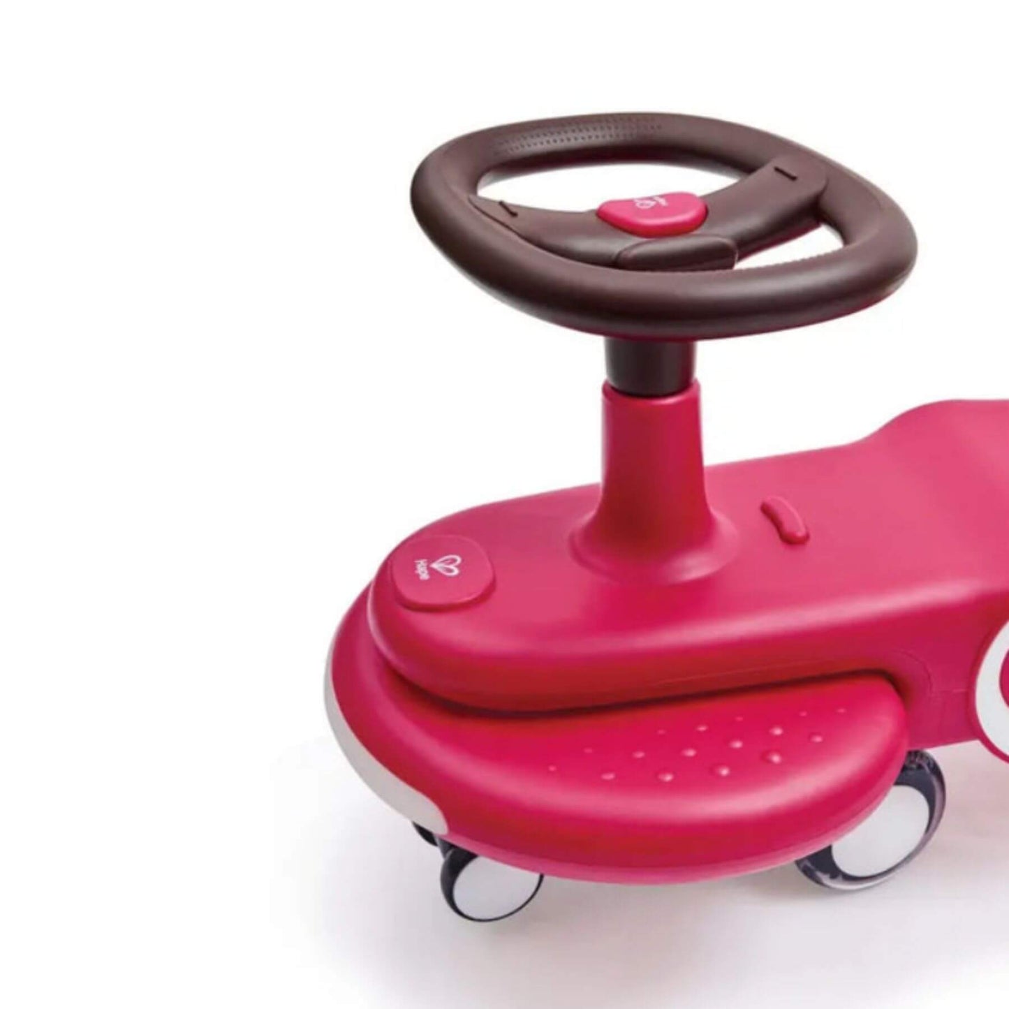 Clode_up of Hape Wiggle & Giggle Car – Red