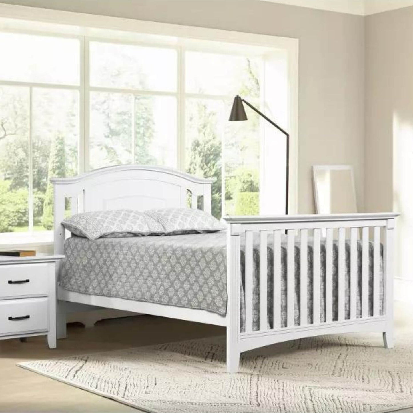 Oxford Baby Willowbrook 4-in-1 Convertible Crib | White