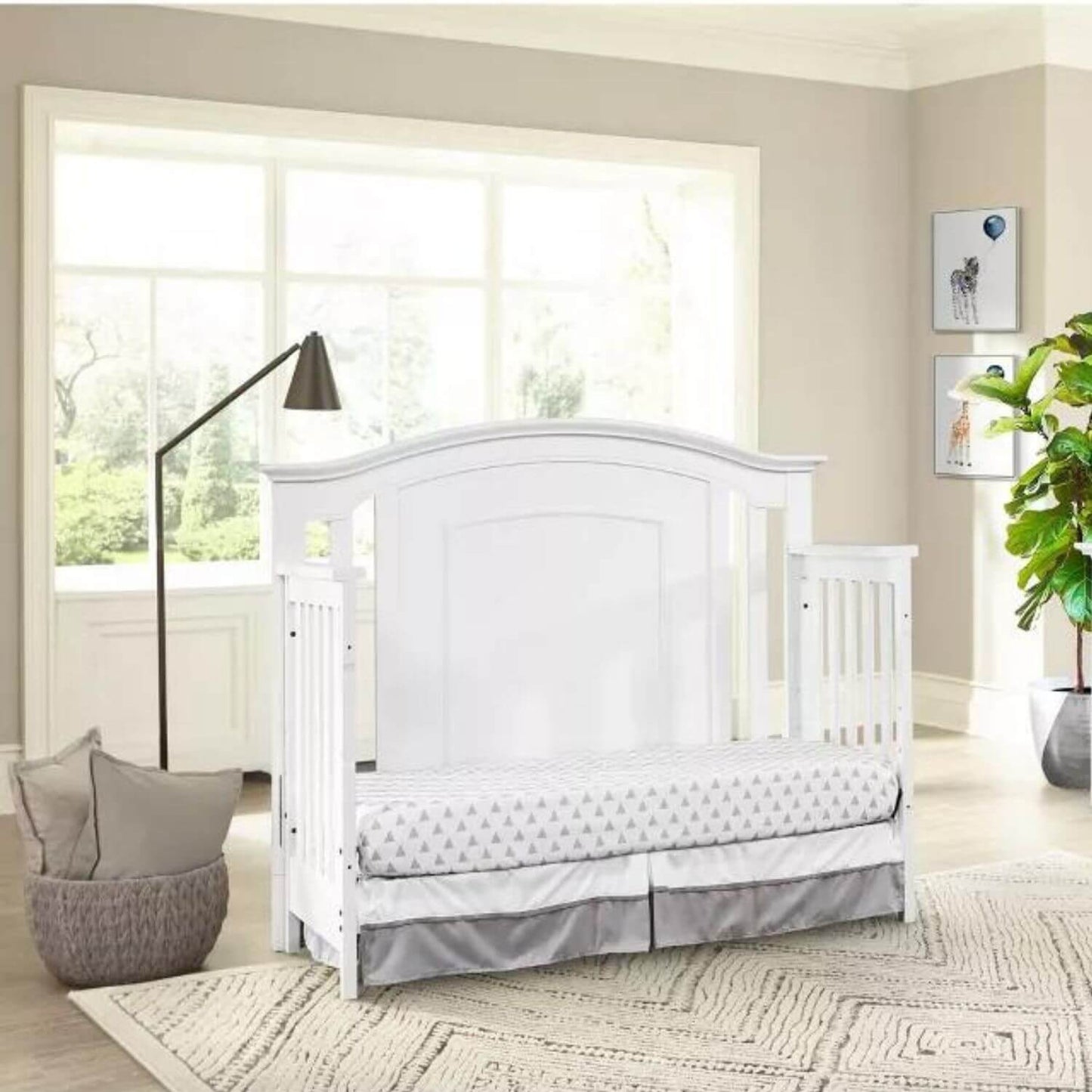 Oxford Baby Willowbrook 4-in-1 Convertible Crib | White