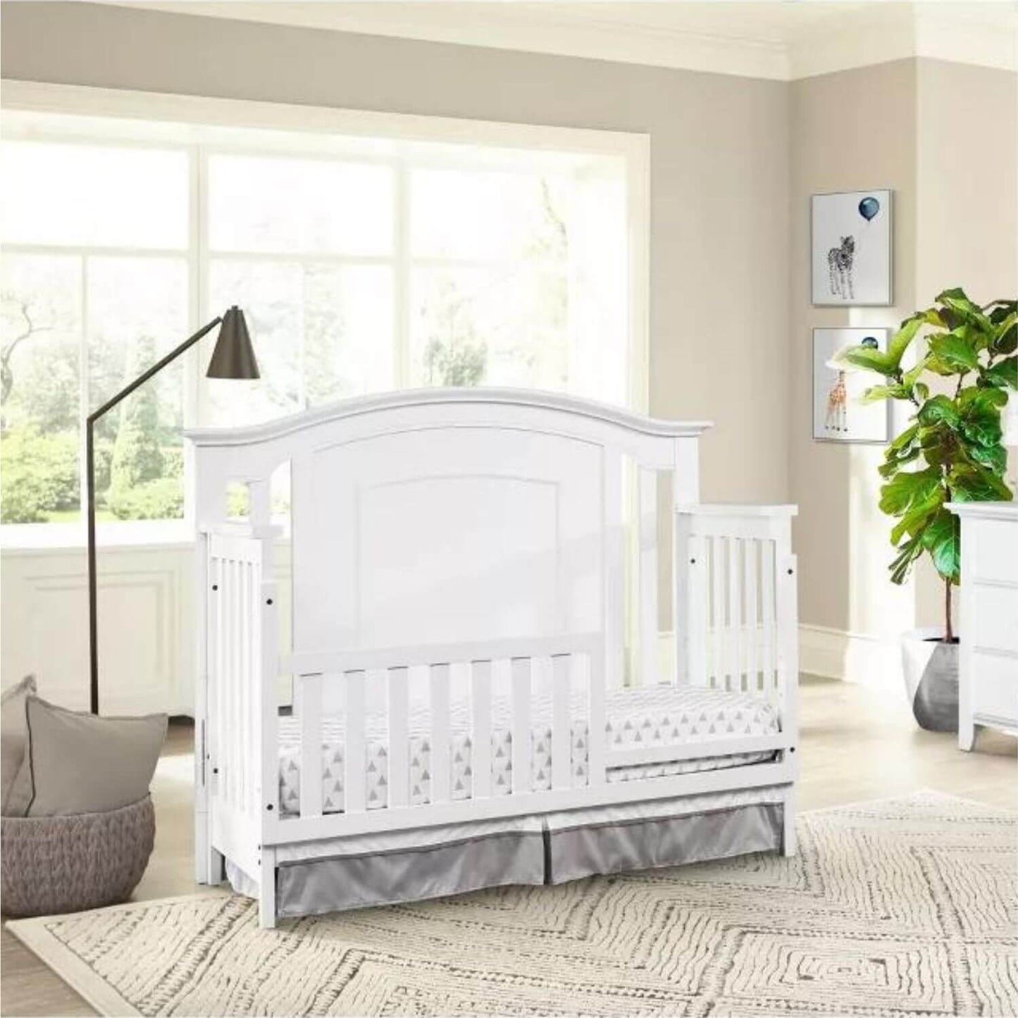 Oxford Baby Willowbrook 4-in-1 Convertible Crib | White