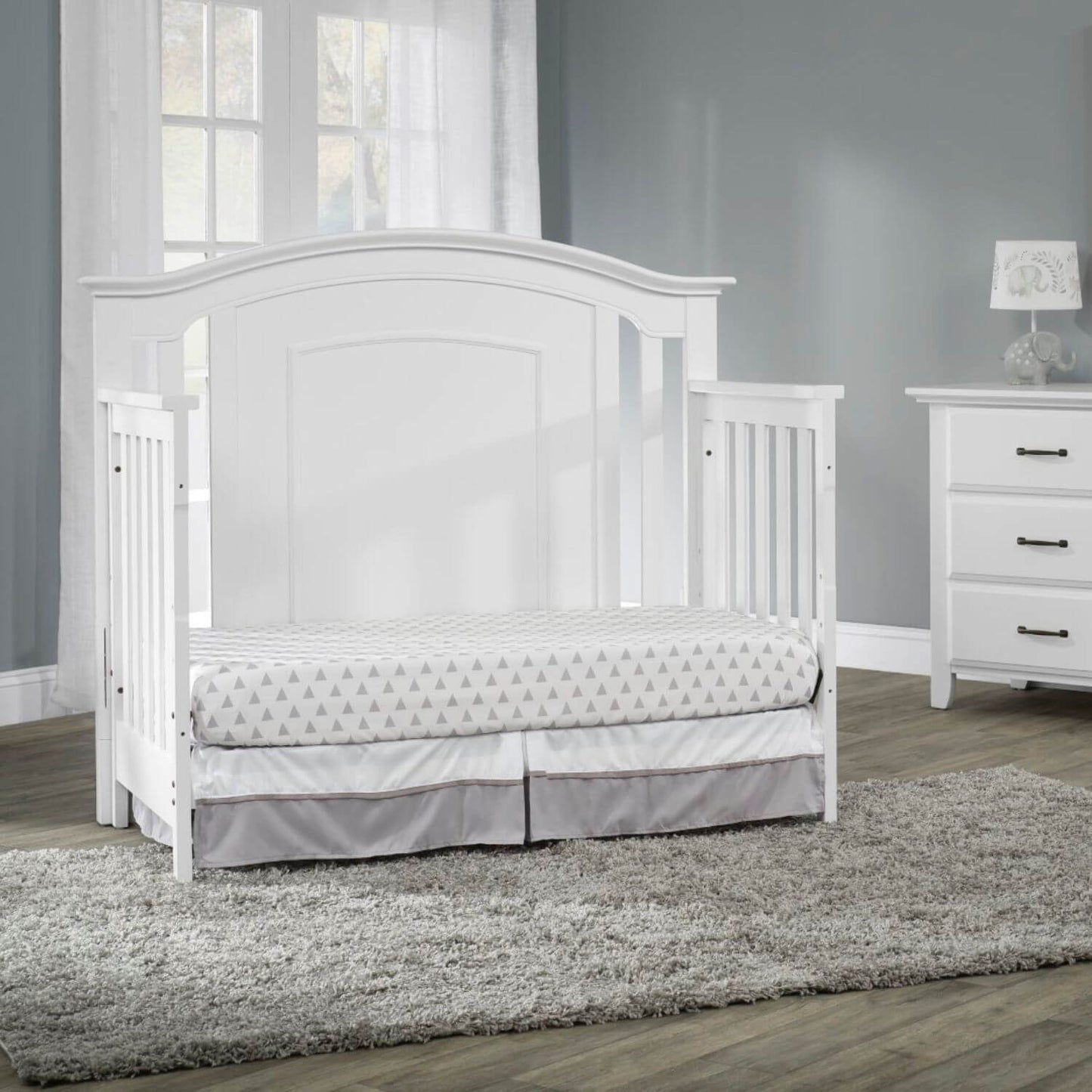 Oxford Baby Willowbrook 4-in-1 Convertible Crib | White