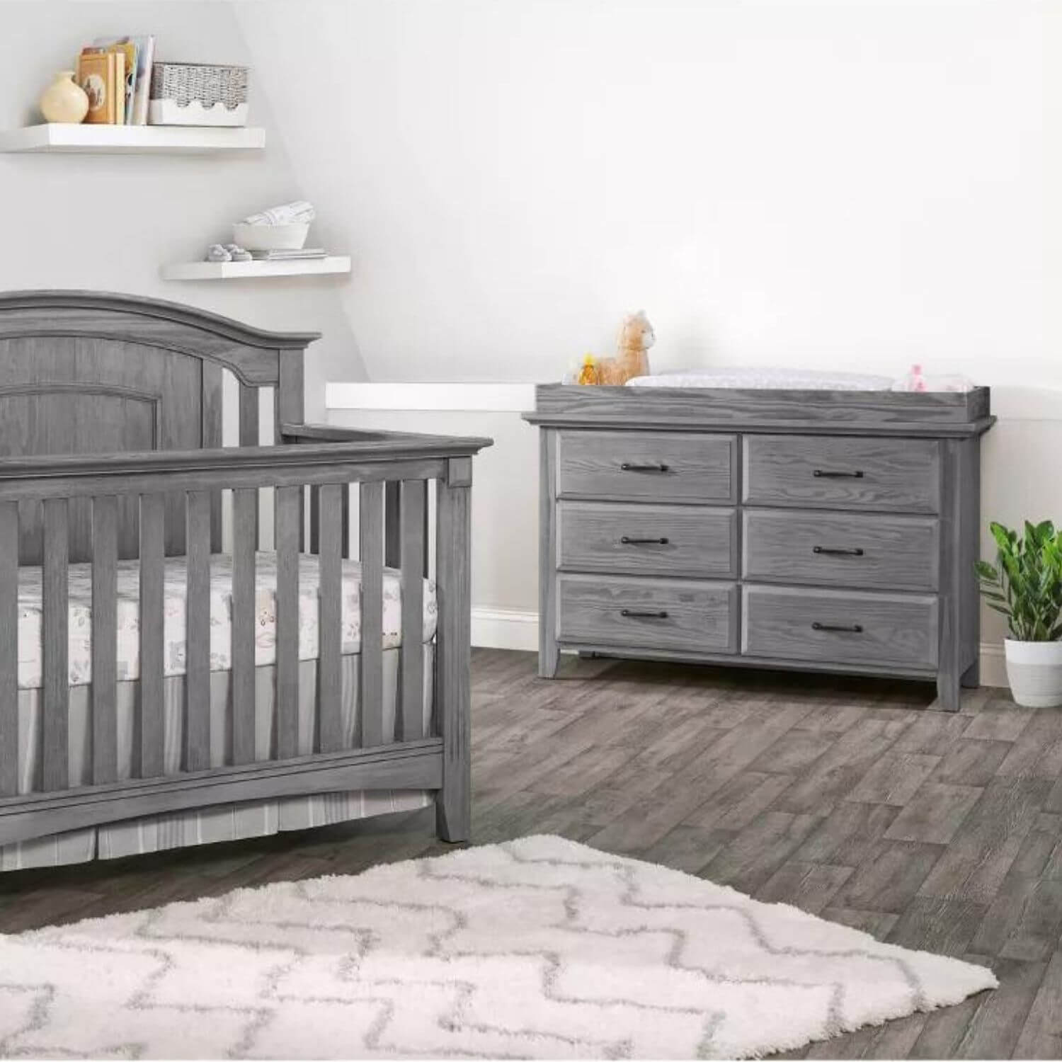 Oxford Baby Willowbrook 6-Drawer Dresser | Graphite Gray