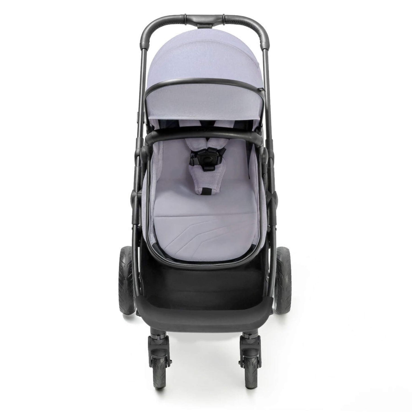 Front View of Mompush Wiz 2-in-1 Convertible Baby Stroller Lavender