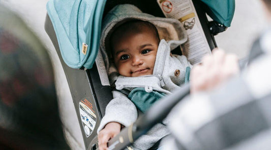 baby in a car seat