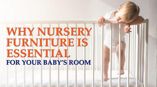 baby standing in a white crib
