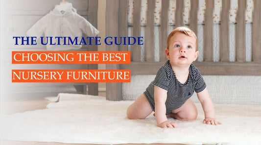 baby crawling next to a crib