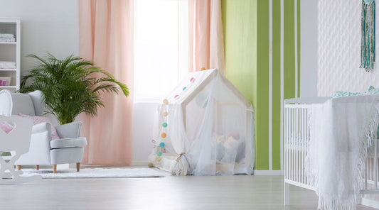 baby room with plants