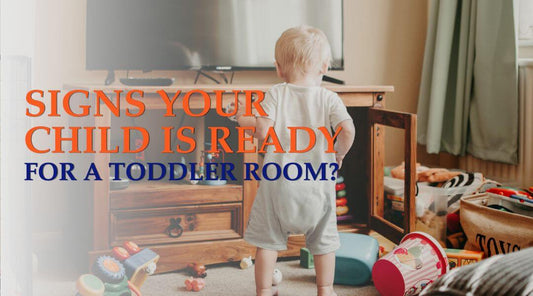 kid standing in a living room