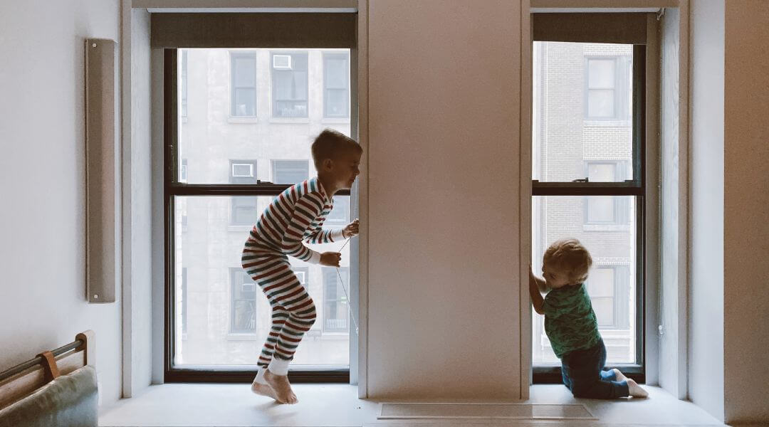 Two Kids in bedroom