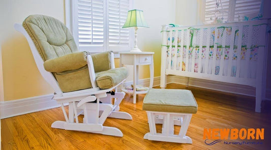 nursery glider + crib