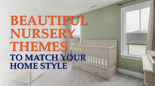 nursery room with wood crib