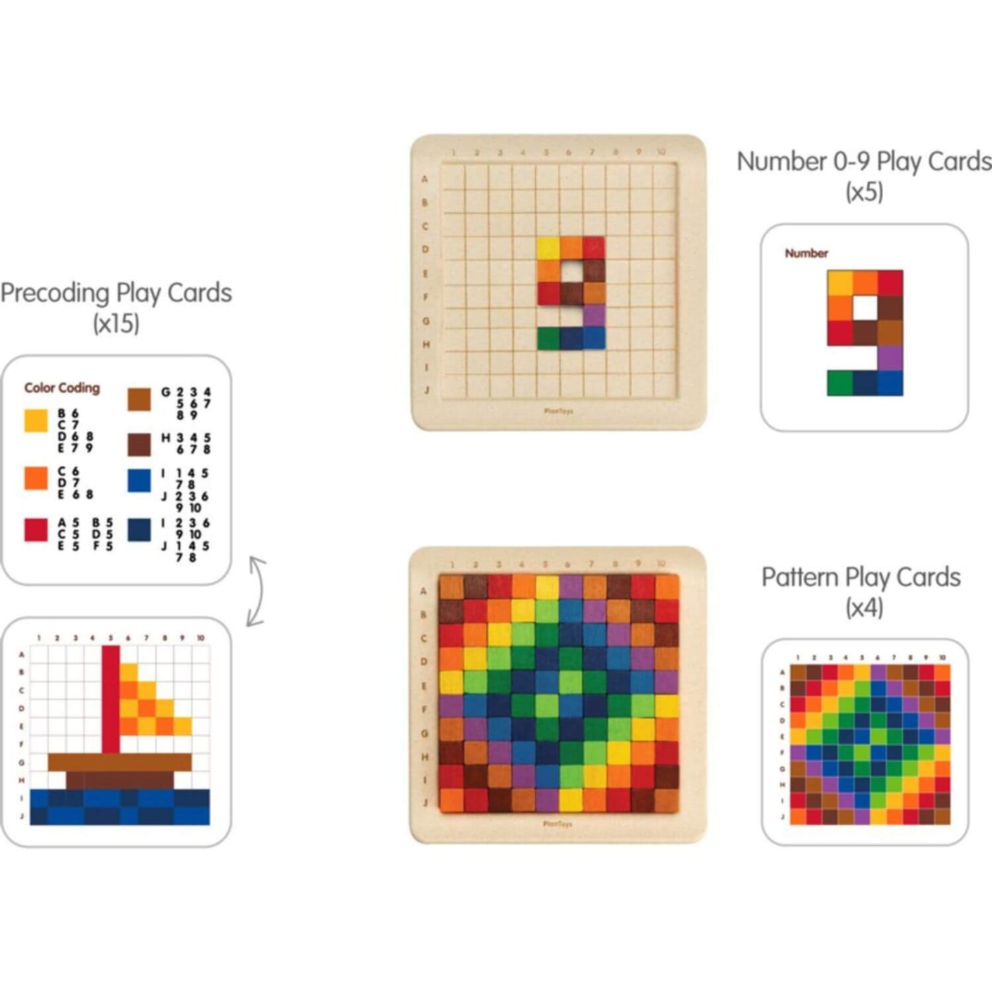 PlanToys 100 Counting Cubes - Unit Plus