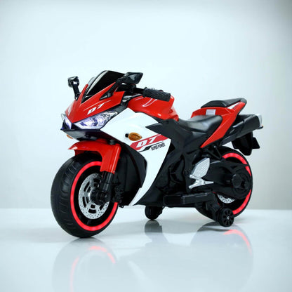 Tamco 12 V Kids Toys Electric Motorcycle with Training Wheels - Red