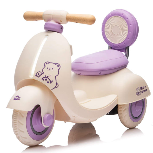 HIFINE 12V Kids Ride On Electric Motorcycle - Purple