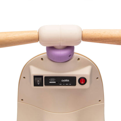 Close-up of HIFINE 12V Kids Ride On Electric Motorcycle - Purple