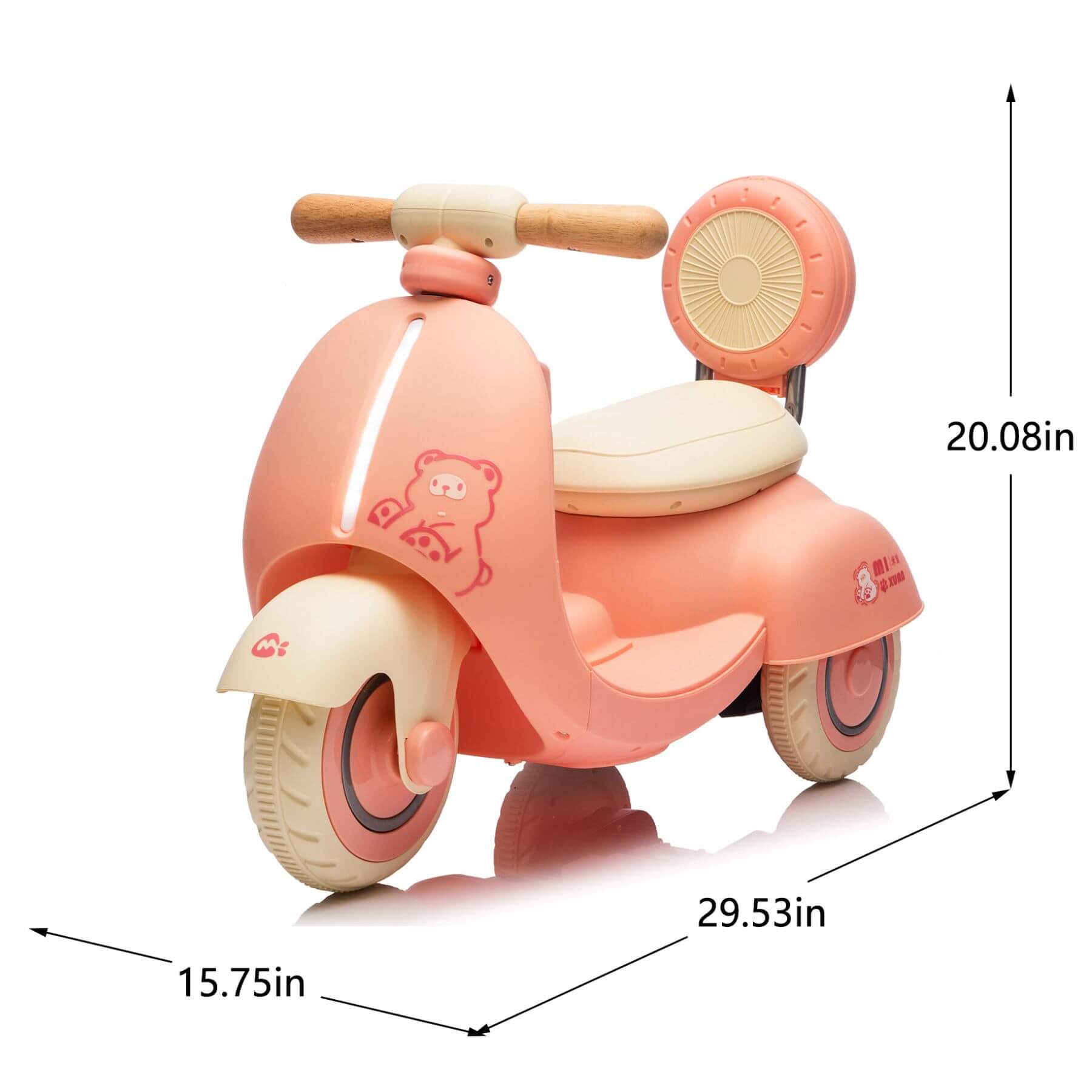 ToyRides Elite 12V Kids Ride On Electric Motorcycle - Pink