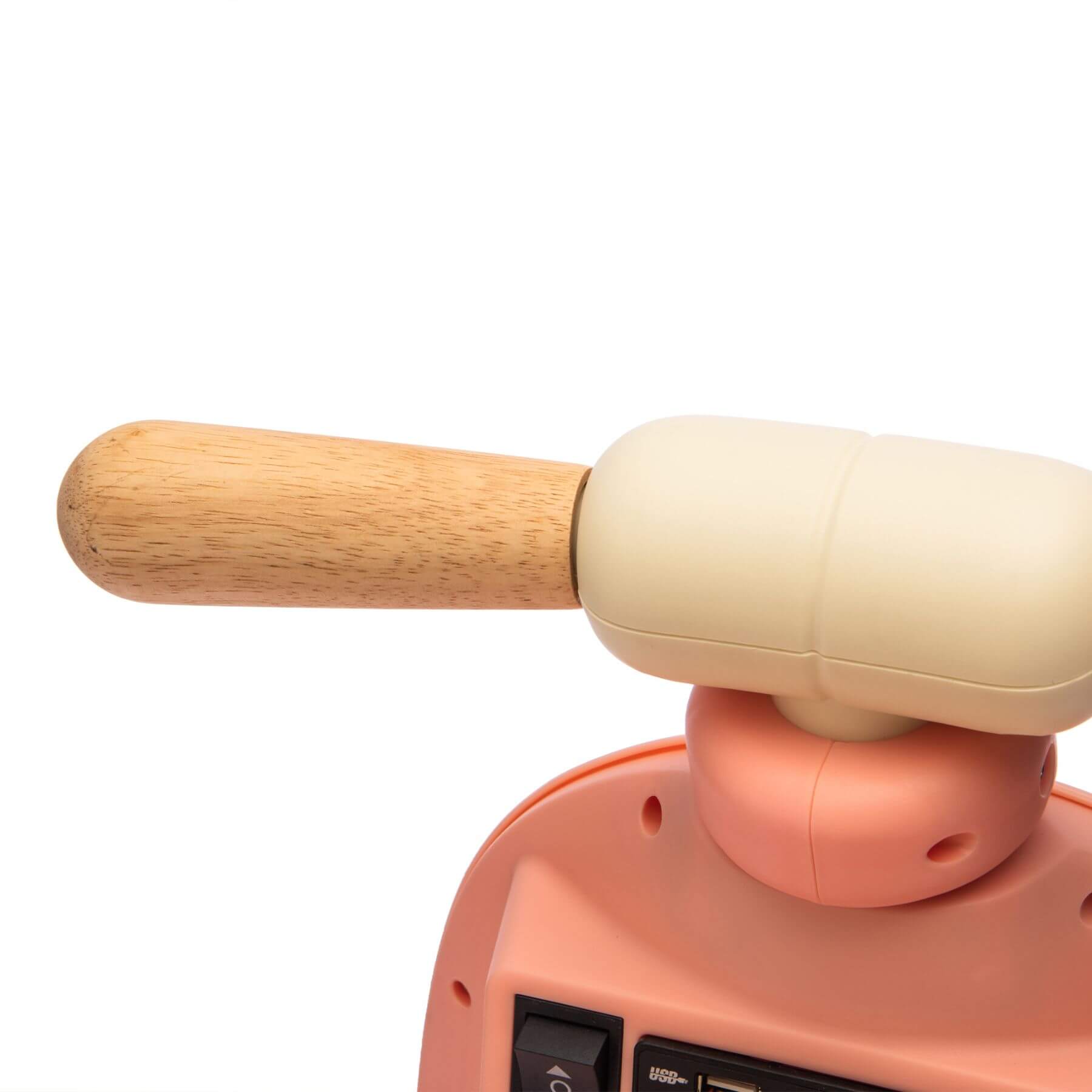 Close-up of ToyRides Elite 12V Kids Ride On Electric Motorcycle - Pink