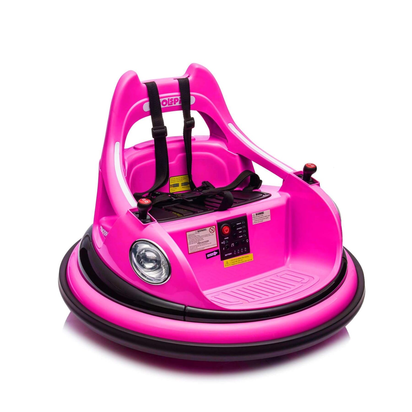 HIFINE 12V Ride On Bumper Car for Kids - Pink