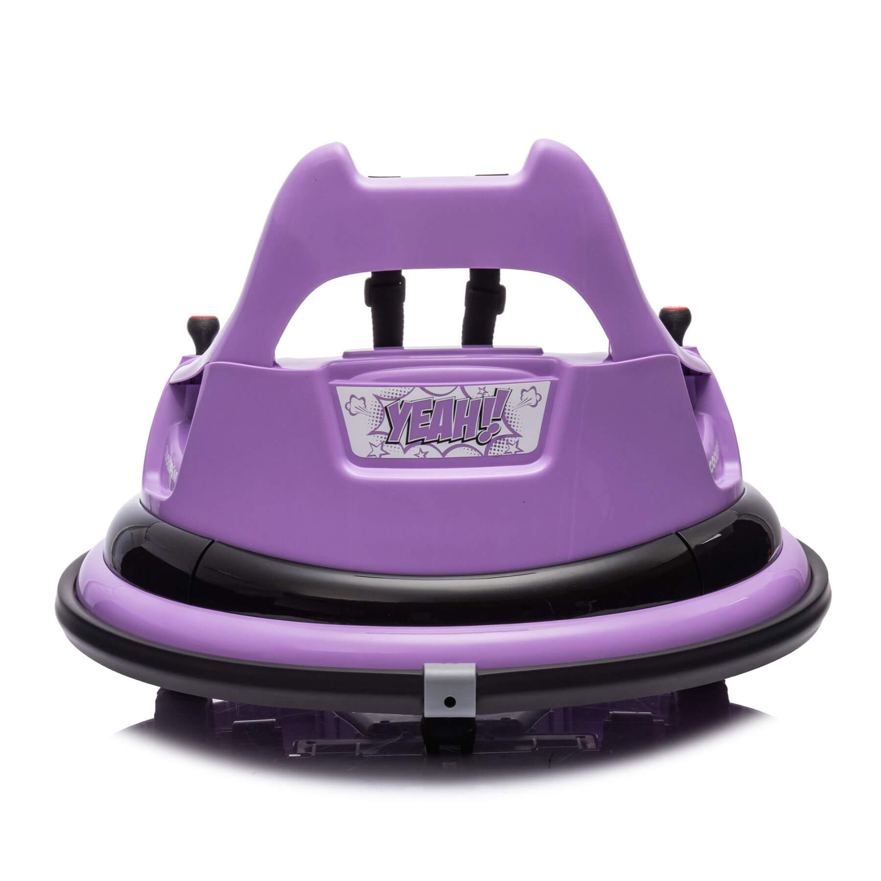 Back view of HIFINE 12V Ride On Bumper Car for Kids - Purple