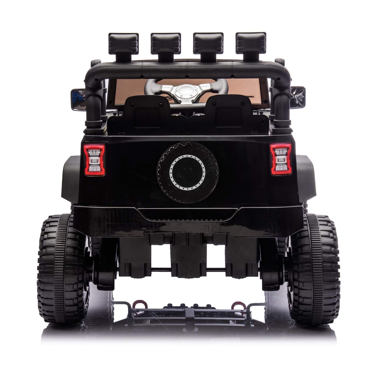 Back view of HIFINE 24V Kids Ride On Car - Black