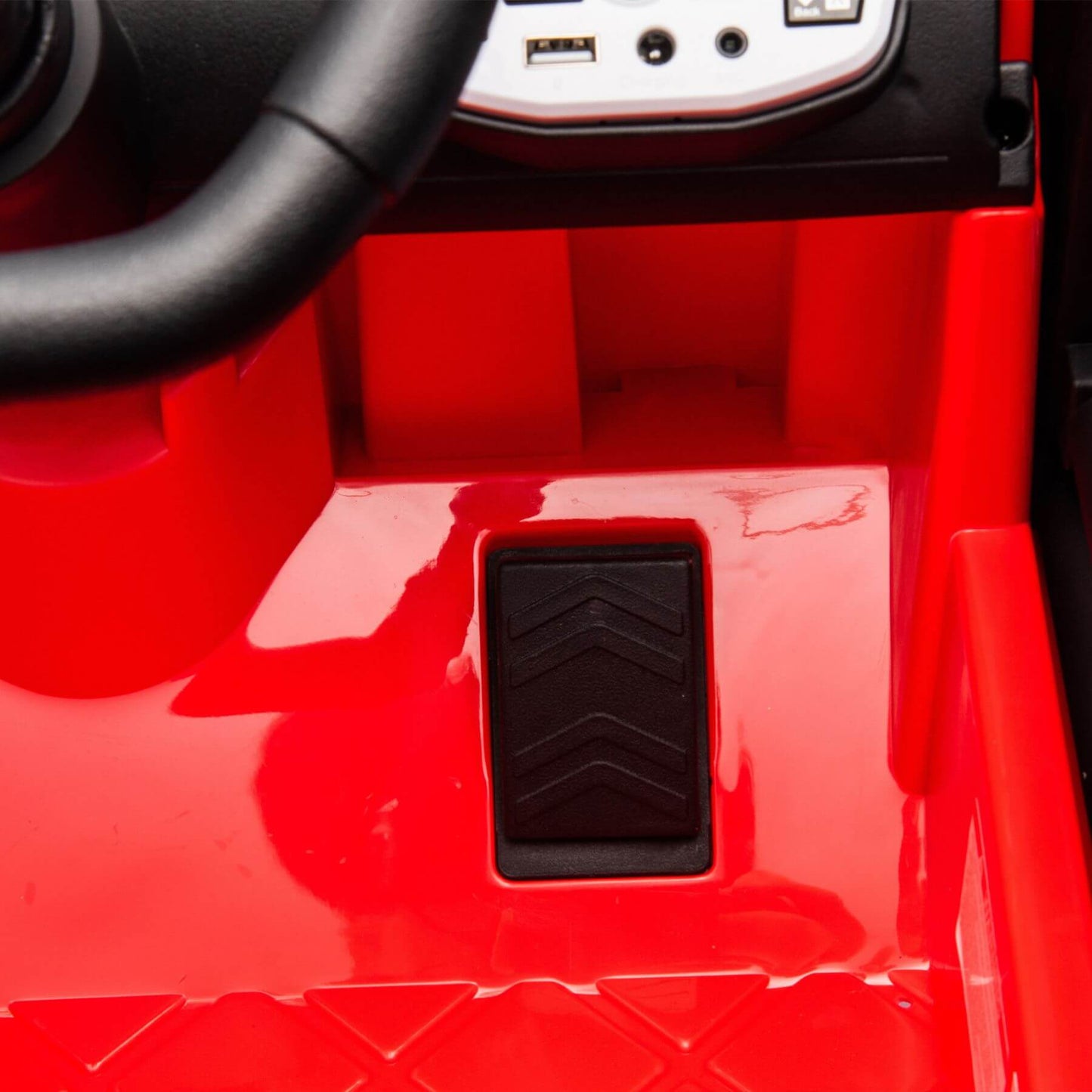 Close-up of HIFINE 24V Kids Ride On Car - Red