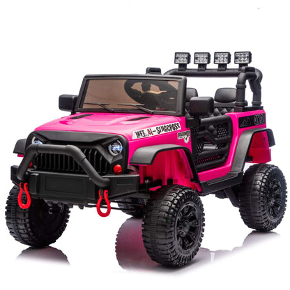 HIFINE 24V Kids Ride On Car - Rose Pink