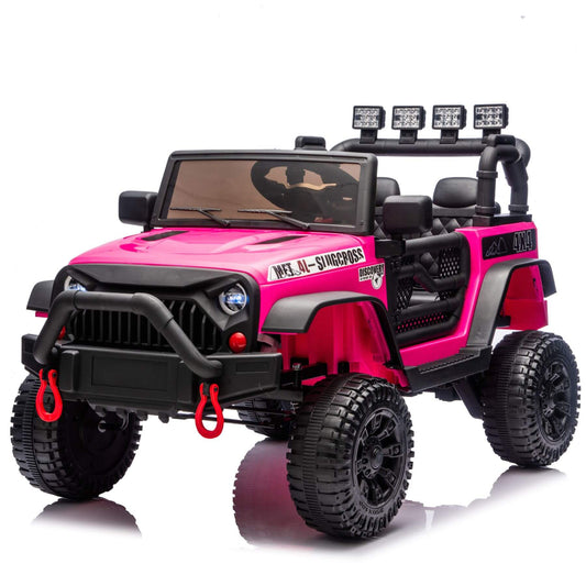 HIFINE 24V Kids Ride On Car - Rose Pink