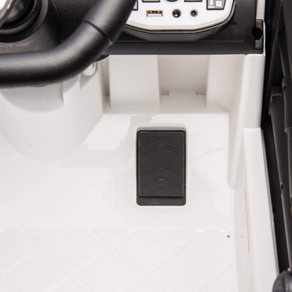 Interior of HIFINE 24V Kids Ride On Car - White