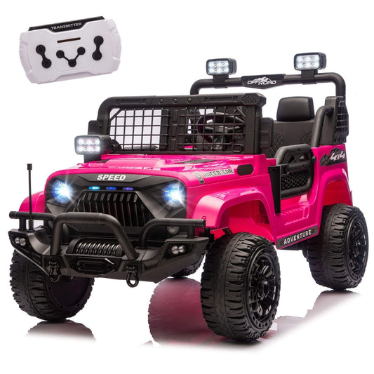 HIFINE 24V 100W*2 Two-Seater Kids Ride On Car - Pink