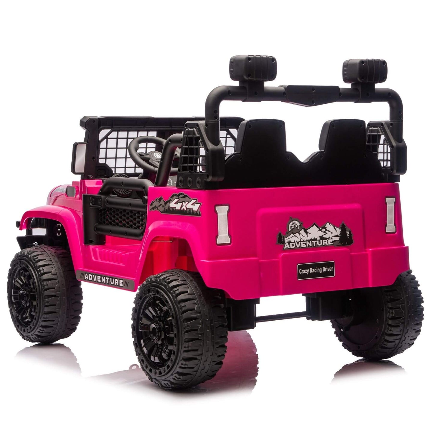 HIFINE 24V 100W*2 Two-Seater Kids Ride On Car - Pink