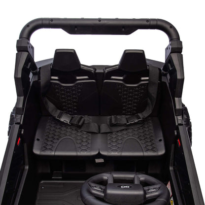 Interior of HIFINE 24V Two-Seater Kids Ride On UTV - Black