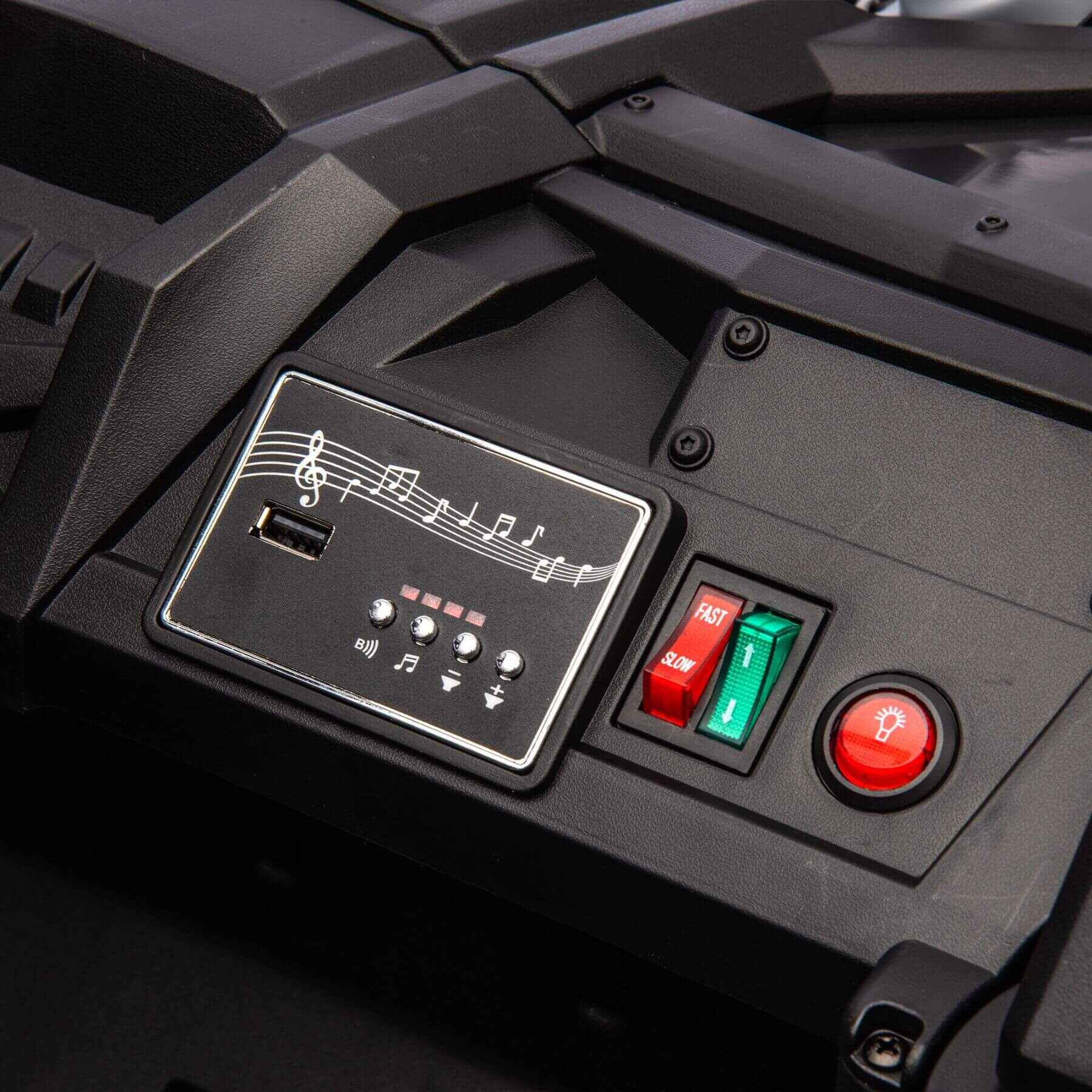 Control panel with buttons and display