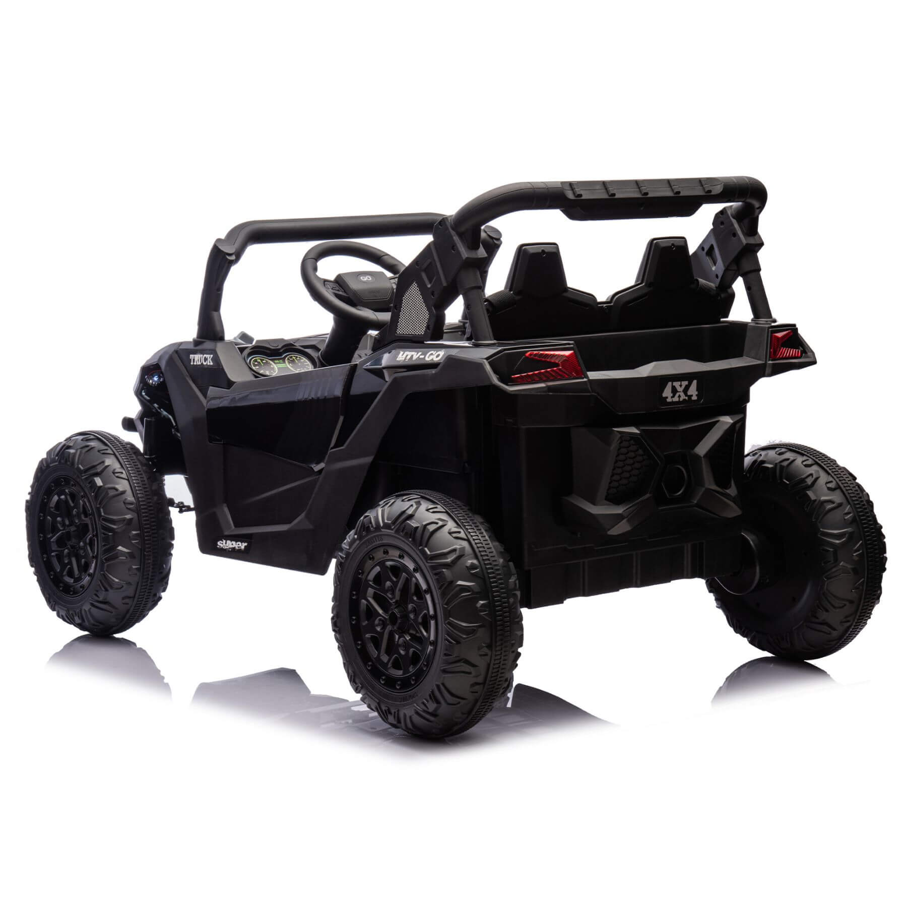 HIFINE 24V Two-Seater Kids Ride On UTV - Black