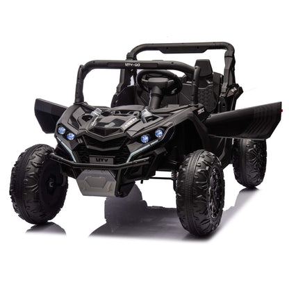 HIFINE 24V Two-Seater Kids Ride On UTV - Black
