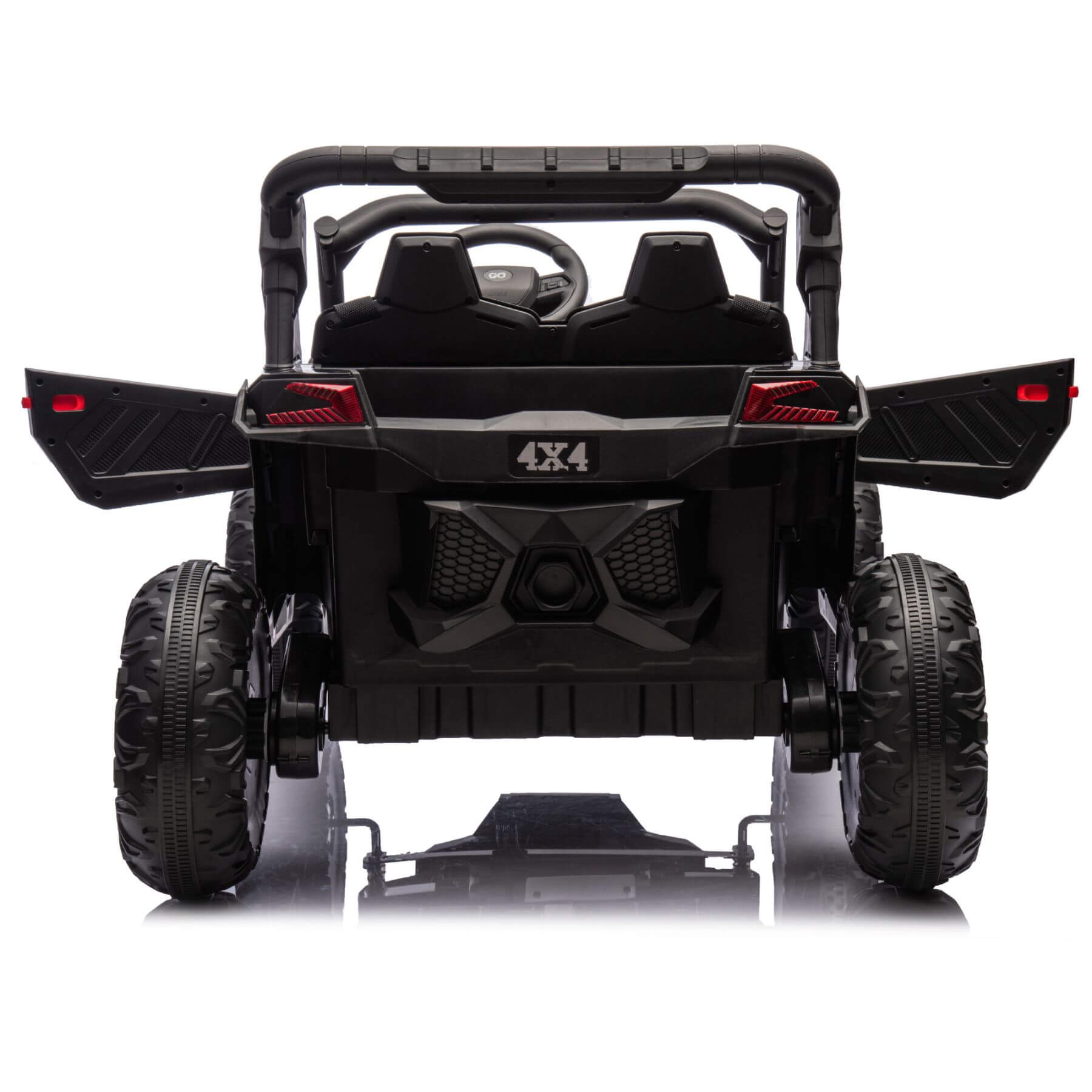 HIFINE 24V Two-Seater Kids Ride On UTV - Black