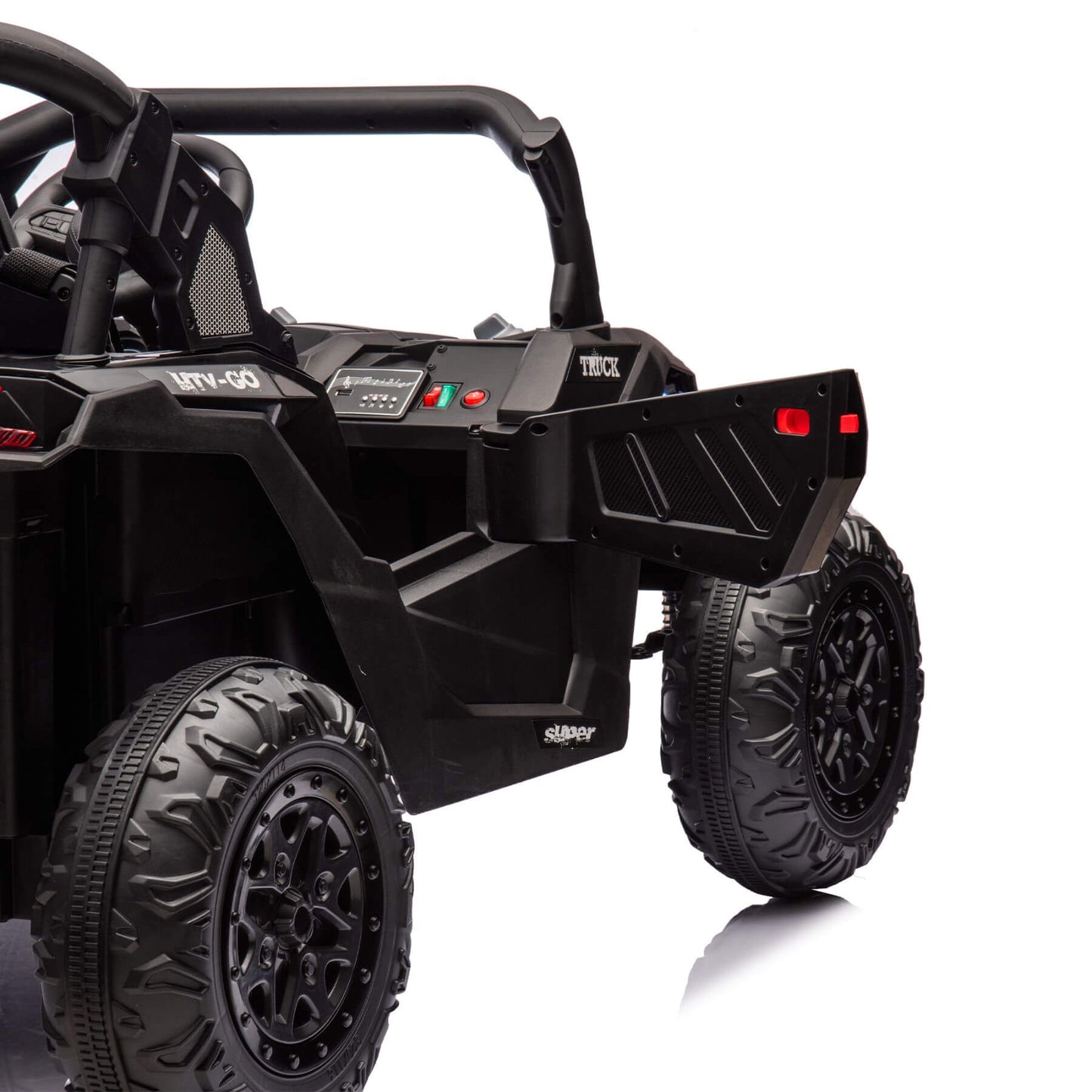 HIFINE 24V Two-Seater Kids Ride On UTV - Black
