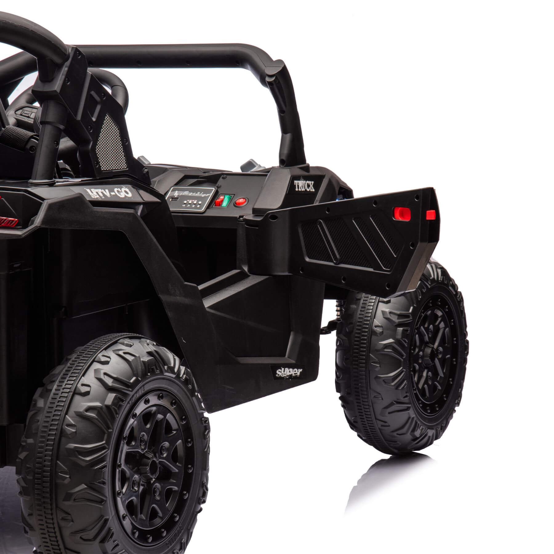 HIFINE 24V Two-Seater Kids Ride On UTV - Black
