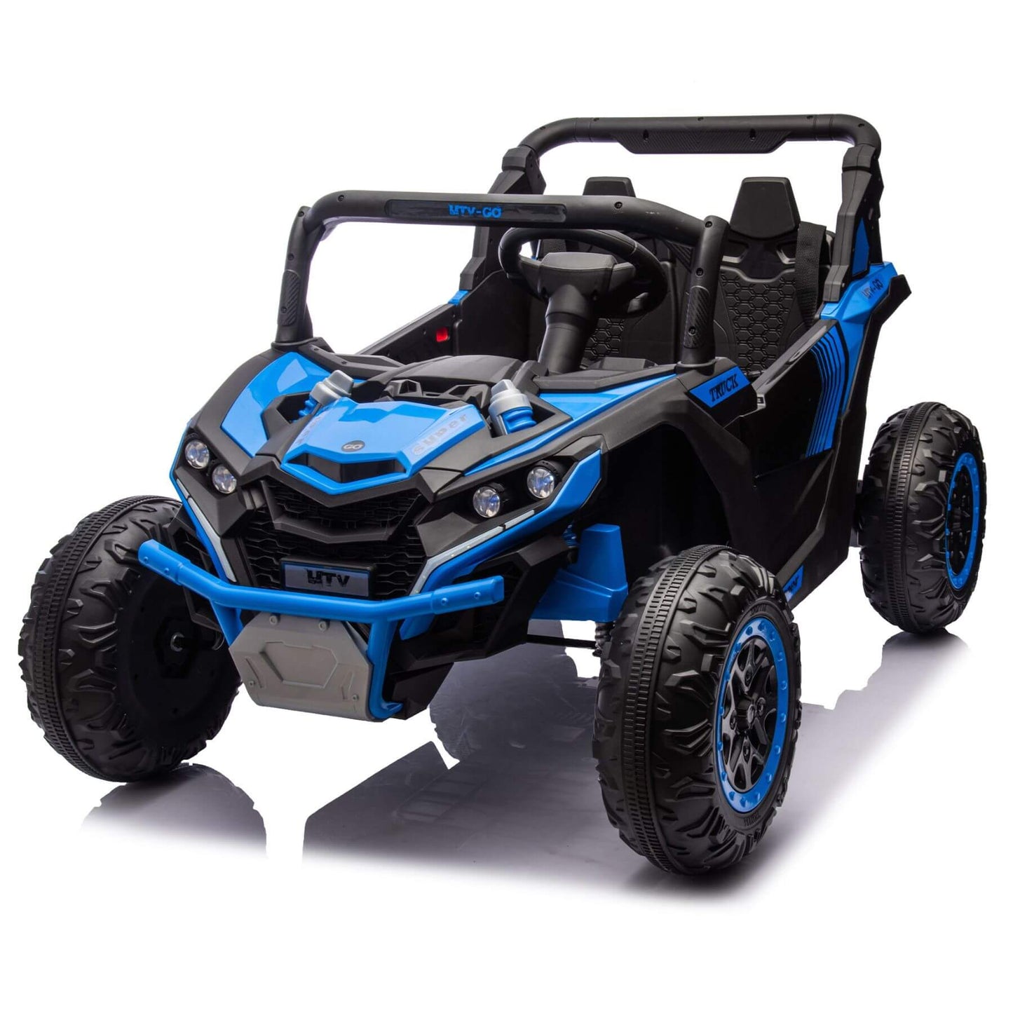 HIFINE 24V Two-Seater Kids Ride On UTV - Blue
