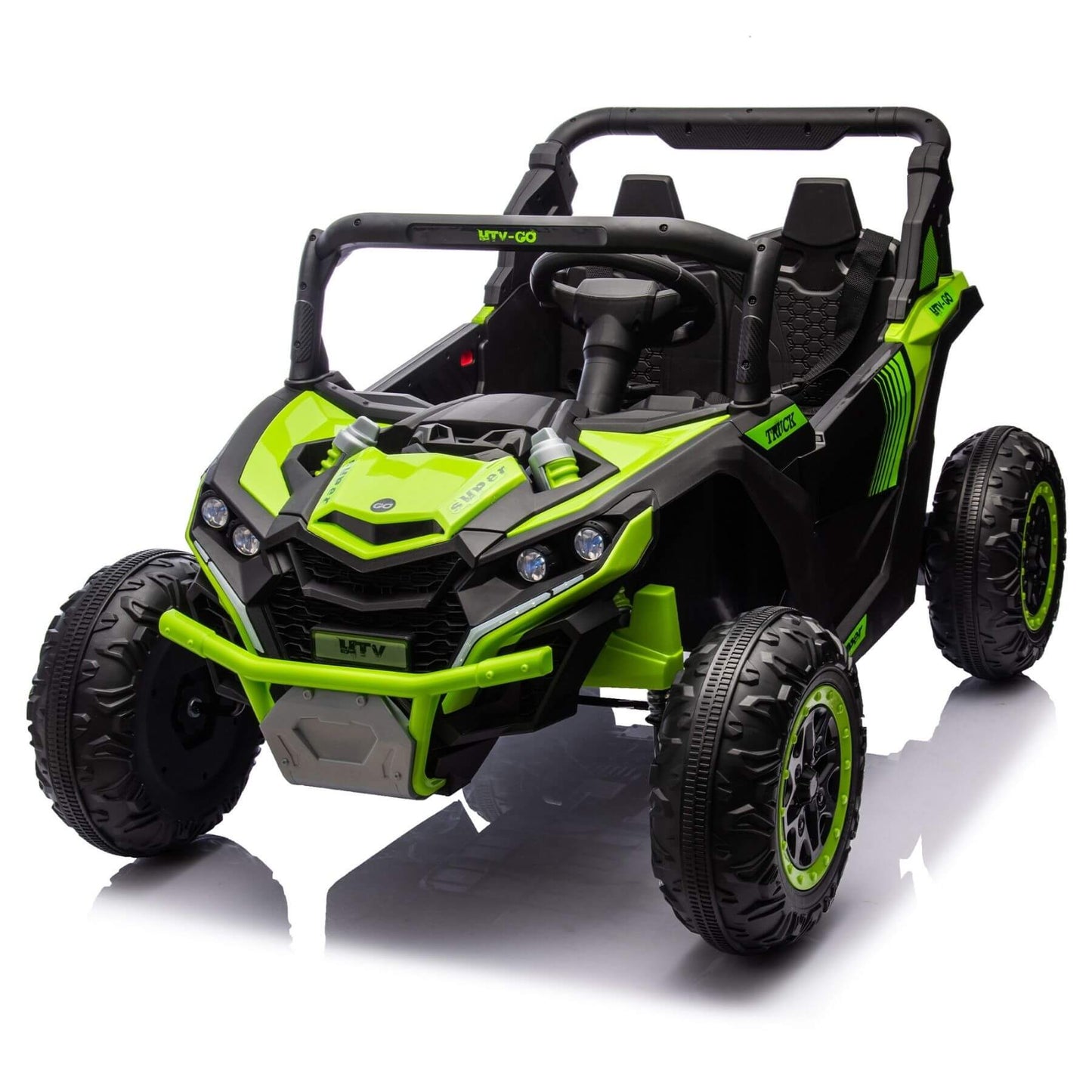 HIFINE 24V Two-Seater Kids Ride On UTV - Green