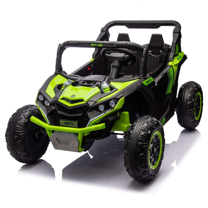 HIFINE 24V Two-Seater Kids Ride On UTV - Green