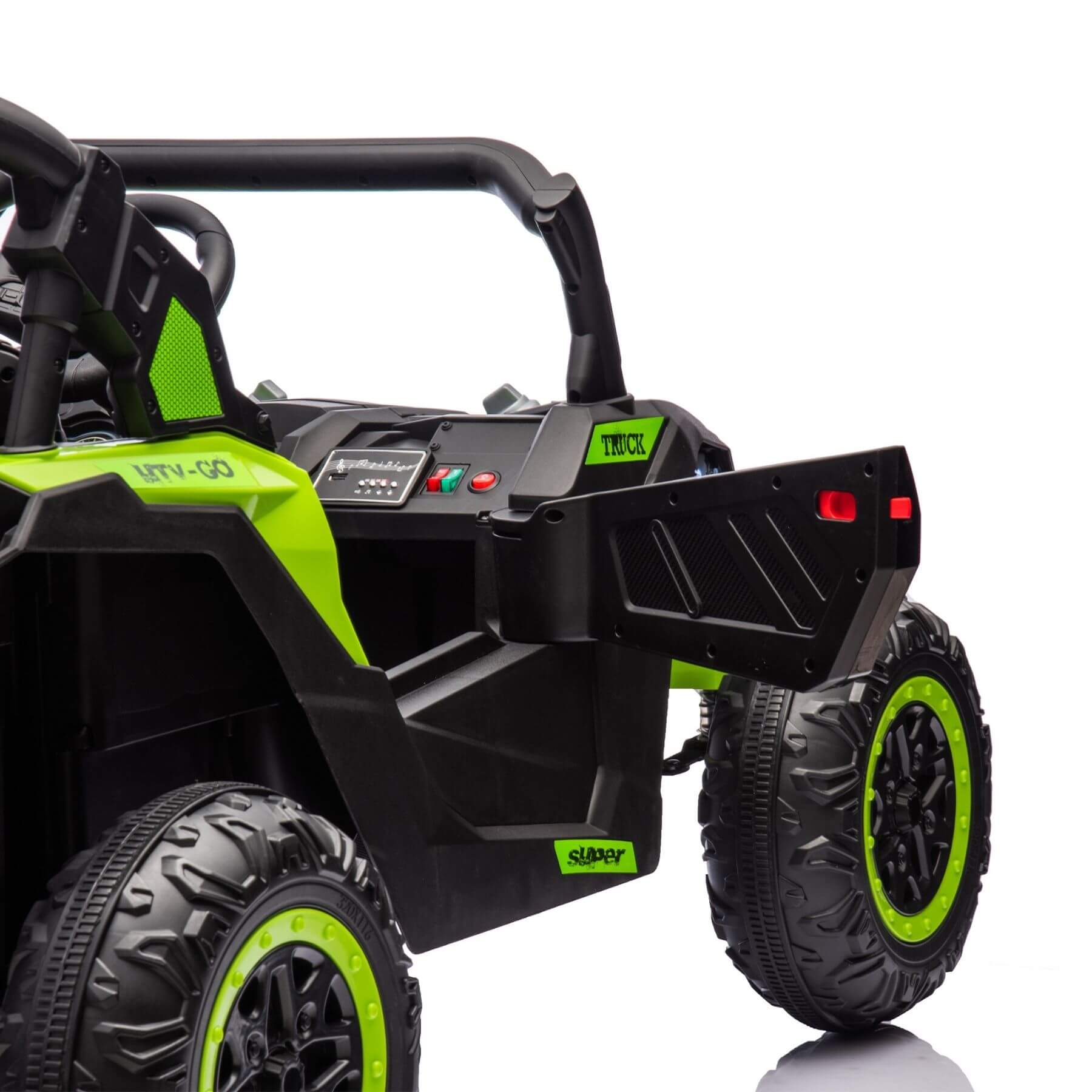 HIFINE 24V Two-Seater Kids Ride On UTV - Green