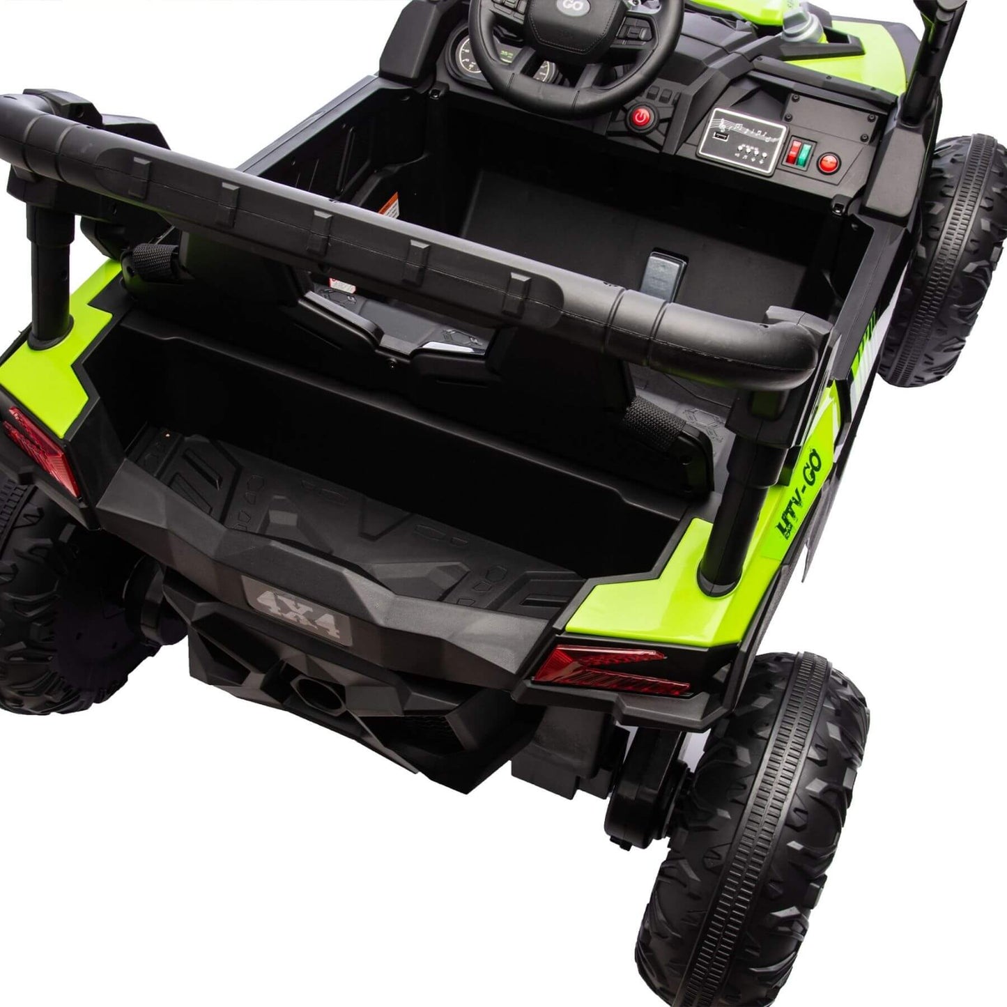 HIFINE 24V Two-Seater Kids Ride On UTV - Green