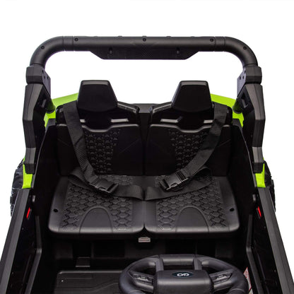 HIFINE 24V Two-Seater Kids Ride On UTV - Green