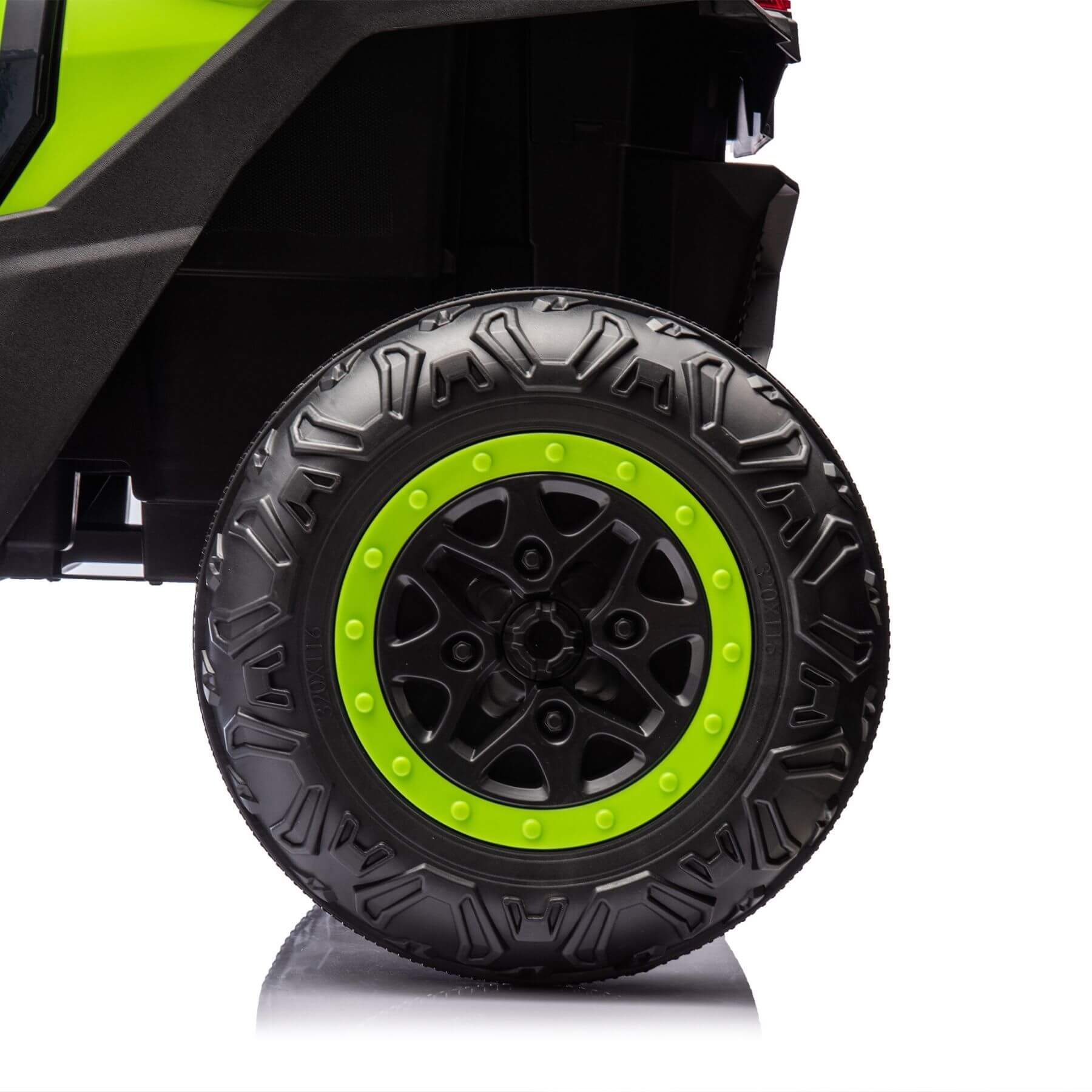 Wheel of HIFINE 24V Two-Seater Kids Ride On UTV - Green