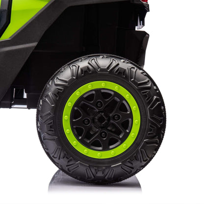 Wheel of HIFINE 24V Two-Seater Kids Ride On UTV - Green