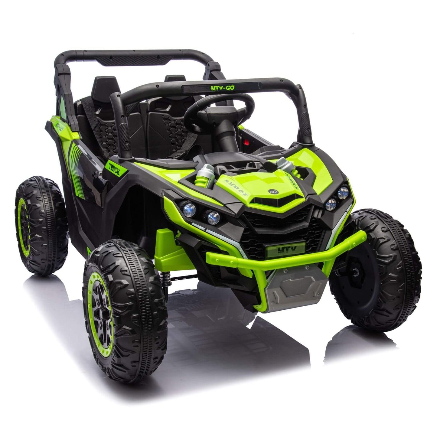 HIFINE 24V Two-Seater Kids Ride On UTV - Green