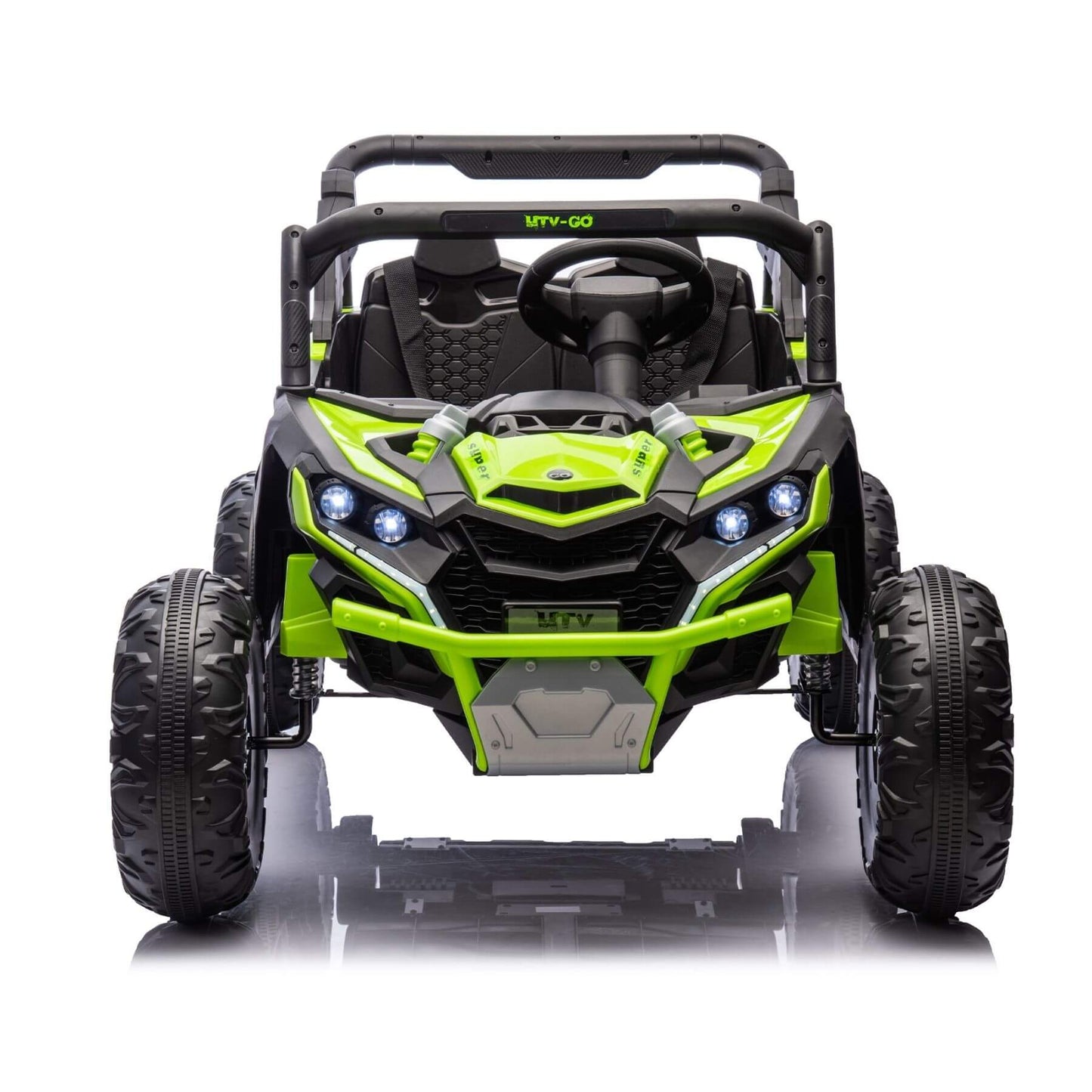 HIFINE 24V Two-Seater Kids Ride On UTV - Green