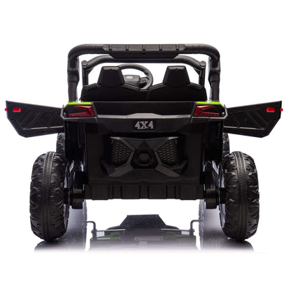 HIFINE 24V Two-Seater Kids Ride On UTV - Green