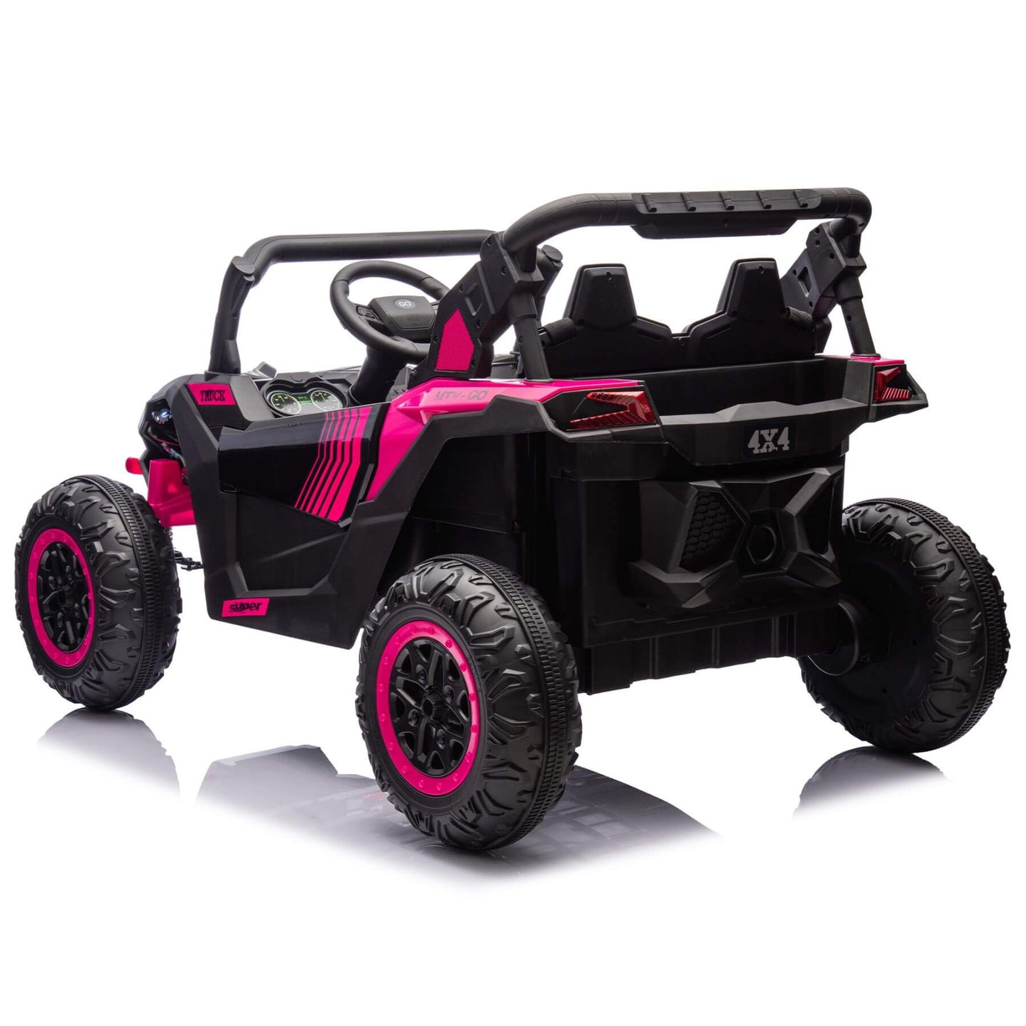 HIFINE 24V Two-Seater Kids Ride On UTV - Pink